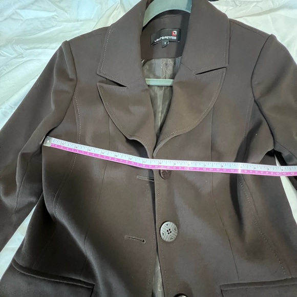 EUC Laura Petites Brown Blazer Size 2 - Picture 6 of 8